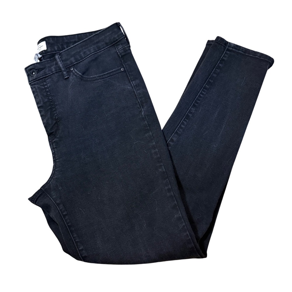 Jessica Simpson Skinny Jeans Women 10 Black Good High Rise Stretch Denim